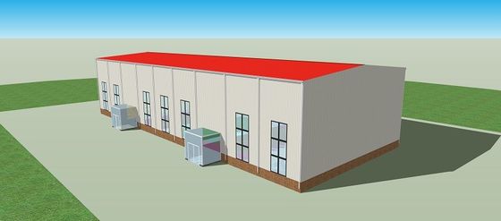 Windproof светлая стальная структура Hall собирает облегченное ISO9001
