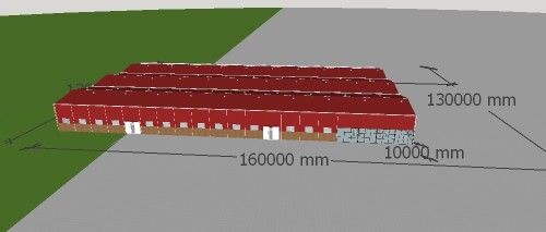 Многоразовое структурное стальное здание стальной структуры рамок Q235B коммерчески