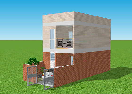 Гальванизированная квартира виллы дуплекса дома Prefab легковеса стальная