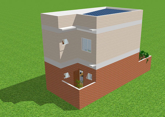 Гальванизированная квартира виллы дуплекса дома Prefab легковеса стальная