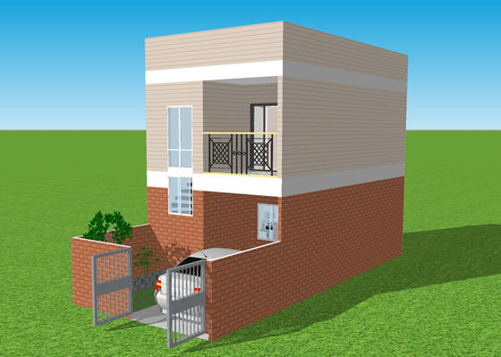 Гальванизированная квартира виллы дуплекса дома Prefab легковеса стальная
