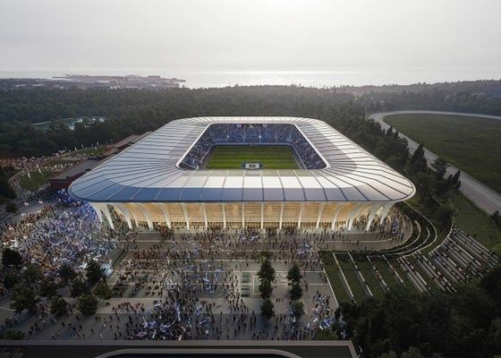 Светлые Prefab здания спортзала металла Pre проектировали стальной стадион