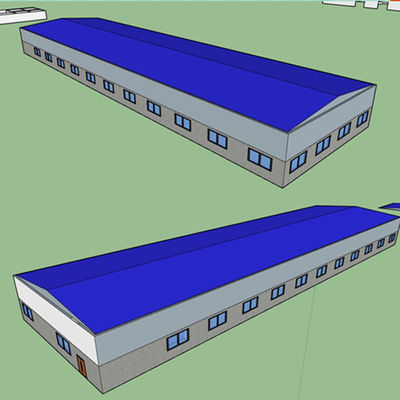 Q355 / Строительная конструкция GB рамки фермы стальной структуры Q235 Prefab