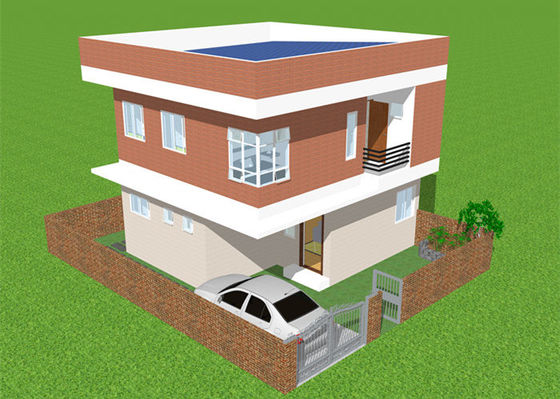 Дом виллы стальной структуры ODM облегченный Windproof полуфабрикат светлый стальной