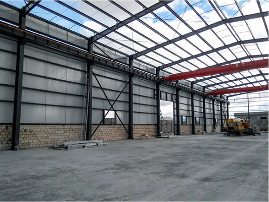 Нестандартная конструкция Prefab стального склада рамки металла облегченная Windproof