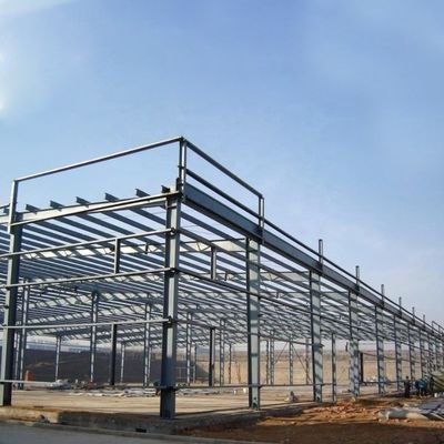 Сталь рамки космоса Q235 составляет огнеупорный Prefab склад структуры металла