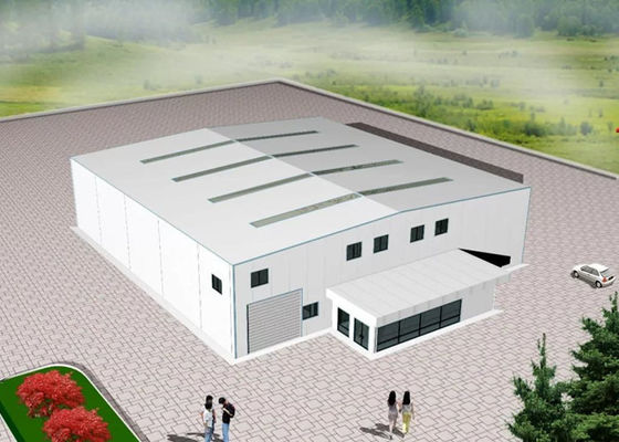 Мастерская изготовления рамки ангара стальной структуры индустрии Prefab стальная