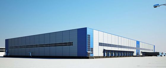 Облегченное Prefab здание склада стальной структуры подгоняло