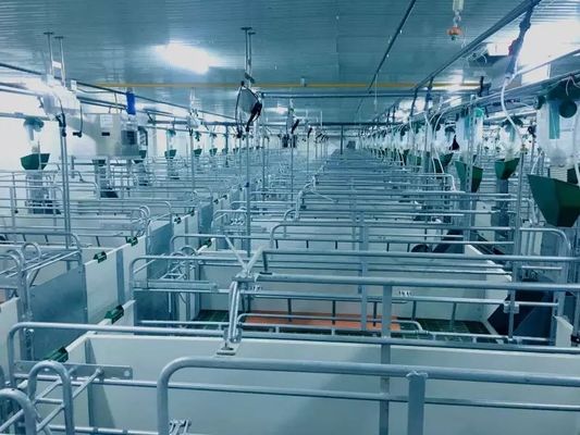 Windproof железный каркас ISO9001 дома свиньи стальной структуры портальный полуфабрикат
