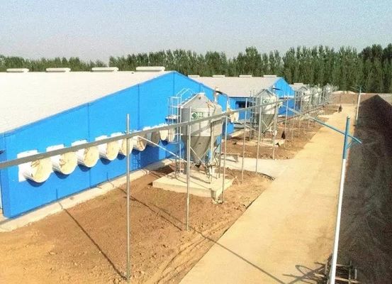 Дом свиньи стальной структуры OEM/ODM придает огнестойкость Prefab сельскохозяйственным строительствам