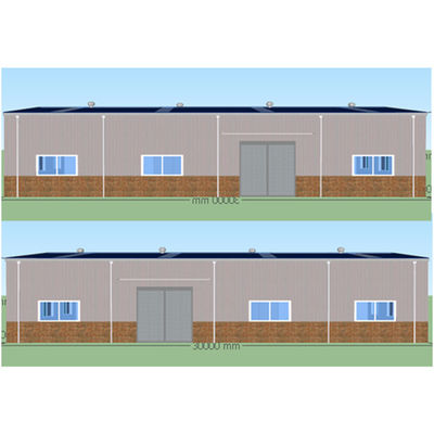 здание рамки индустрии склада стальной структуры Prefab 30m*20m