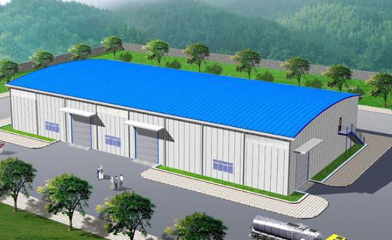 Полуфабрикат складское здание портальное Q235B железного каркаса склада