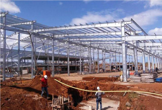 Prefab портальный стандарт GB склада стальной структуры рамки строя