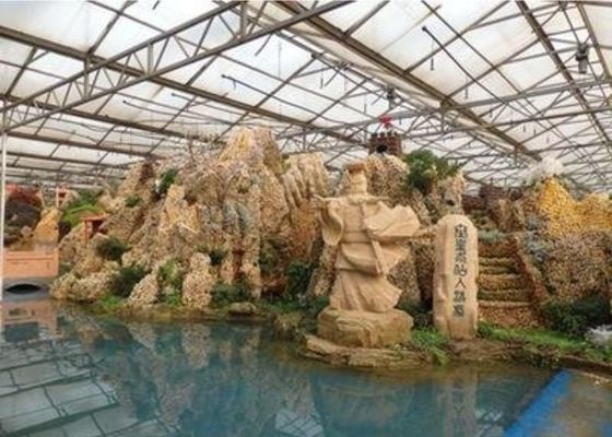 Гальванизированная таможня ресторана парника трубы осмотр достопримечательностей сформировала 4600㎡