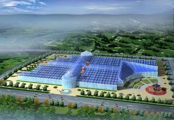 Облегченная стальная экскурсионная форма ресторана парника Венло стеклянная сформированная таможня