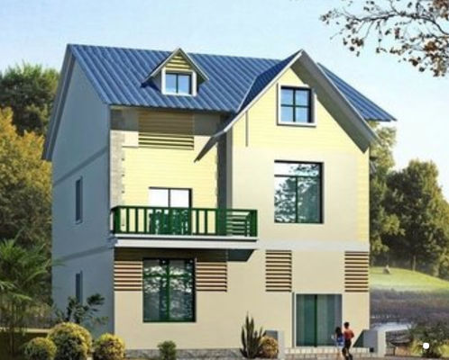 Структура Q355B Q235B стальная расквартировывая Windproof облегченную виллу железного каркаса