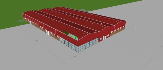 Многоразовое структурное стальное здание стальной структуры рамок Q235B коммерчески