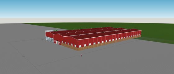 Многоразовое структурное стальное здание стальной структуры рамок Q235B коммерчески