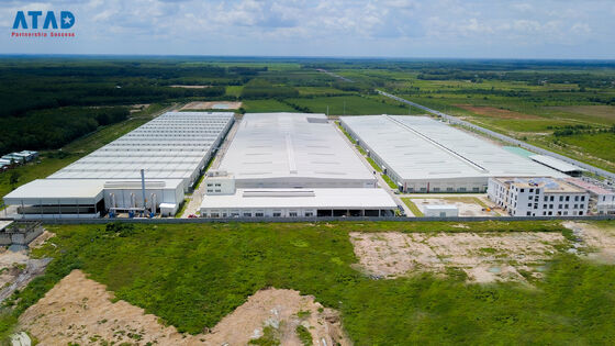 Каркас промышленного сборного стального сооружения, цех обработки и изготовления металлоконструкций