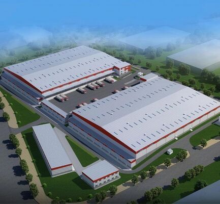 Q355/ Q235 Мастерская по стальной конструкции с обслуживанием обработки декоулинга