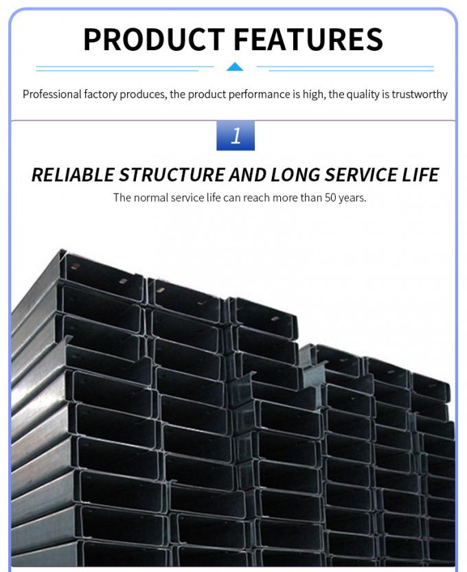 Погружение изготовления здания склада стальной структуры решетки горячее гальванизировало 0