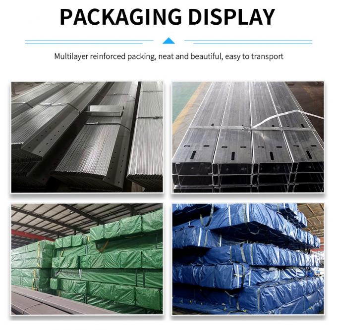 Погружение изготовления здания склада стальной структуры решетки горячее гальванизировало 4